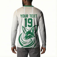 Custom World Football 2026 Algeria Button Sweatshirt Les Fennecs Desert Fox Pride