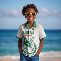 Custom World Football 2026 Algeria Kid Hawaiian Shirt Les Fennecs Desert Fox Pride