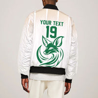Custom World Football 2026 Algeria Sleeve Zip Bomber Jacket Les Fennecs Desert Fox Pride