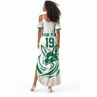Custom World Football 2026 Algeria Summer Maxi Dress Les Fennecs Desert Fox Pride