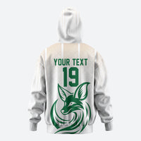 Custom World Football 2026 Algeria Zip Hoodie Les Fennecs Desert Fox Pride