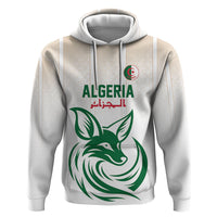 Custom World Football 2026 Algeria Zip Hoodie Les Fennecs Desert Fox Pride