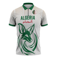 Custom World Football 2026 Algeria Zipper Polo Shirt Les Fennecs Desert Fox Pride