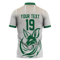 Custom World Football 2026 Algeria Zipper Polo Shirt Les Fennecs Desert Fox Pride