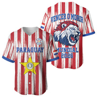 Paraguay Football Mundial 2026 Baseball Jersey Lion Vencer O Morir Supporter