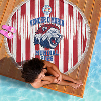Paraguay Football Mundial 2026 Beach Blanket Lion Vencer O Morir Supporter