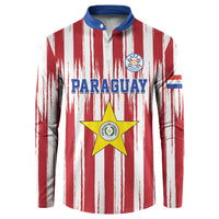 Paraguay Football Mundial 2026 Button Sweatshirt Lion Vencer O Morir Supporter
