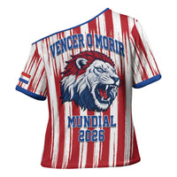 Paraguay Football Mundial 2026 Cross Shoulder Shirt Lion Vencer O Morir Supporter