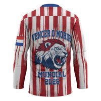Paraguay Football Mundial 2026 Hockey Jersey Lion Vencer O Morir Supporter