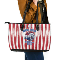 Paraguay Football Mundial 2026 Leather Tote Bag Lion Vencer O Morir Supporter