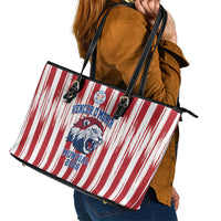 Paraguay Football Mundial 2026 Leather Tote Bag Lion Vencer O Morir Supporter