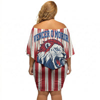Paraguay Football Mundial 2026 Off Shoulder Short Dress Lion Vencer O Morir Supporter