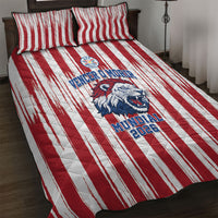 Paraguay Football Mundial 2026 Quilt Bed Set Lion Vencer O Morir Supporter