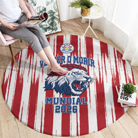 Paraguay Football Mundial 2026 Round Carpet Lion Vencer O Morir Supporter