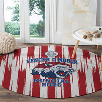 Paraguay Football Mundial 2026 Round Carpet Lion Vencer O Morir Supporter