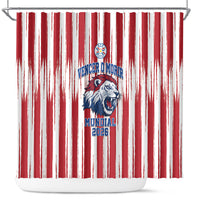 Paraguay Football Mundial 2026 Shower Curtain Lion Vencer O Morir Supporter