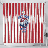 Paraguay Football Mundial 2026 Shower Curtain Lion Vencer O Morir Supporter