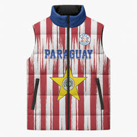 Paraguay Football Mundial 2026 Sleeveless Puffer Jacket Lion Vencer O Morir Supporter
