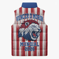 Paraguay Football Mundial 2026 Sleeveless Puffer Jacket Lion Vencer O Morir Supporter