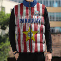 Paraguay Football Mundial 2026 Sleeveless Puffer Jacket Lion Vencer O Morir Supporter