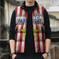 Paraguay Football Mundial 2026 Sleeveless Puffer Jacket Lion Vencer O Morir Supporter