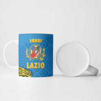Italy Lazio Ceramic Mug Flag Style - Wonder Print Shop