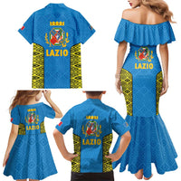 Italy Lazio Family Matching Mermaid Dress and Hawaiian Shirt Flag Style LT19