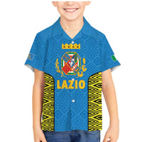 Italy Lazio Family Matching Mermaid Dress and Hawaiian Shirt Flag Style LT19