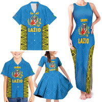 Italy Lazio Family Matching Tank Maxi Dress and Hawaiian Shirt Flag Style LT19