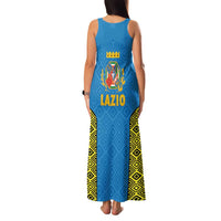 Italy Lazio Family Matching Tank Maxi Dress and Hawaiian Shirt Flag Style LT19