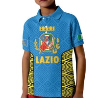 Italy Lazio Kid Polo Shirt Flag Style LT19