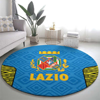 Italy Lazio Round Carpet Flag Style - Wonder Print Shop