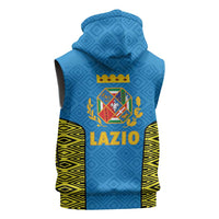 Italy Lazio Sleeveless Zip Hoodie Flag Style LT19