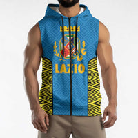 Italy Lazio Sleeveless Zip Hoodie Flag Style LT19