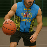 Italy Lazio Sleeveless Zip Hoodie Flag Style LT19