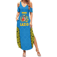 Italy Lazio Summer Maxi Dress Flag Style LT19