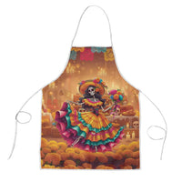 Mexico Day Of The Dead Apron Día de los Muertos Catrina - Wonder Print Shop