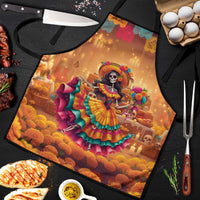 Mexico Day Of The Dead Apron Día de los Muertos Catrina - Wonder Print Shop
