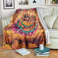 Mexico Day Of The Dead Blanket Día de los Muertos Catrina - Wonder Print Shop