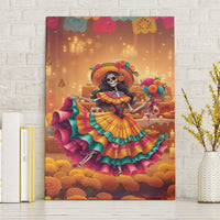 Mexico Day Of The Dead Canvas Wall Art Día de los Muertos Catrina - Wonder Print Shop