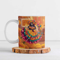 Mexico Day Of The Dead Ceramic Mug Día de los Muertos Catrina - Wonder Print Shop