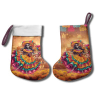 Mexico Day Of The Dead Christmas Stocking Día de los Muertos Catrina - Wonder Print Shop