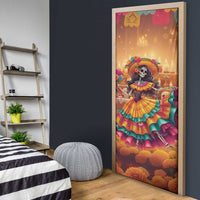 Mexico Day Of The Dead Door Cover Día de los Muertos Catrina - Wonder Print Shop