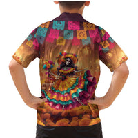 Mexico Day Of The Dead Family Matching Mermaid Dress and Hawaiian Shirt Día de los Muertos Catrina - Wonder Print Shop
