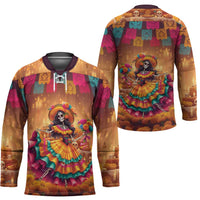 Mexico Day Of The Dead Hockey Jersey Día de los Muertos Catrina - Wonder Print Shop