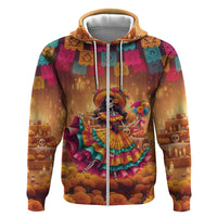 Mexico Day Of The Dead Hoodie Día de los Muertos Catrina - Wonder Print Shop