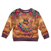 Mexico Day Of The Dead Kid Ugly Christmas Sweater Día de los Muertos Catrina - Wonder Print Shop