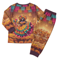 Mexico Day Of The Dead Christmas Pajama Set Día de los Muertos Catrina - Wonder Print Shop