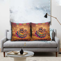 Mexico Day Of The Dead Pillow Cover Día de los Muertos Catrina - Wonder Print Shop