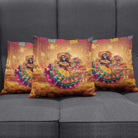 Mexico Day Of The Dead Pillow Cover Día de los Muertos Catrina - Wonder Print Shop